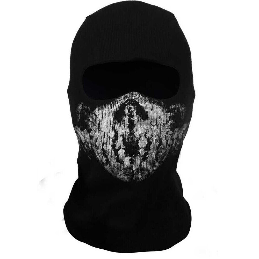 Motorcycle Game Balaclava Hood Ghost Skull Full Face Cover CS Halloween Mask US