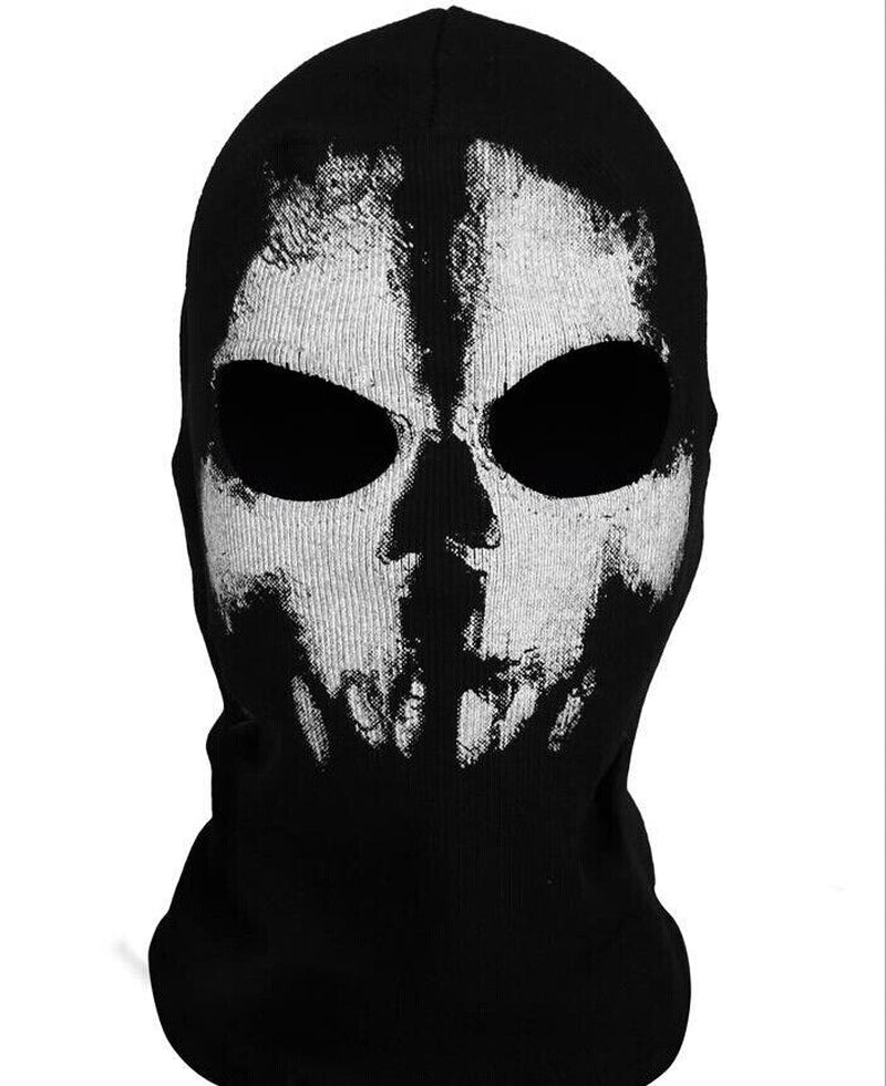 Motorcycle Game Balaclava Hood Ghost Skull Full Face Cover CS Halloween Mask US