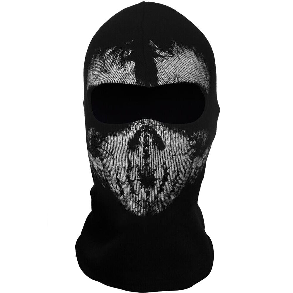 Motorcycle Game Balaclava Hood Ghost Skull Full Face Cover CS Halloween Mask US