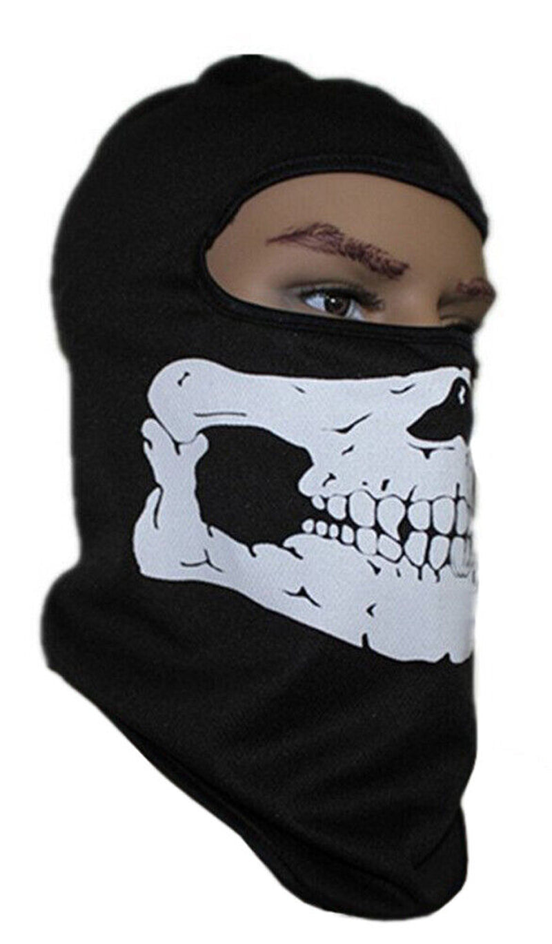 Motorcycle Game Balaclava Hood Ghost Skull Full Face Cover CS Halloween Mask US