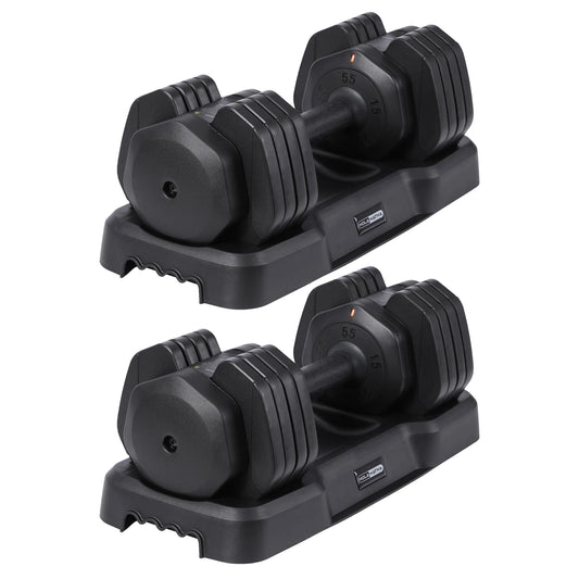 5-In-1 Adjustable Dumbbell Home Workout Equipment (2 Pack)