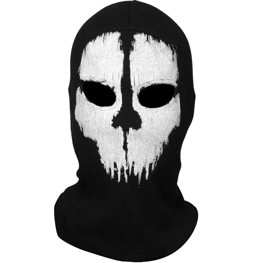 Motorcycle Game Balaclava Hood Ghost Skull Full Face Cover CS Halloween Mask US