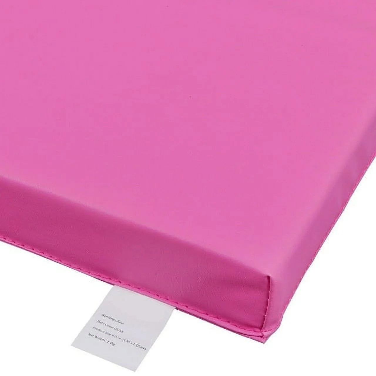 6 Ft. X 2 Ft. X 2 In. Tri-Fold Gymnastic Folding Exercise Aerobics Pink Stretching Yoga Mat