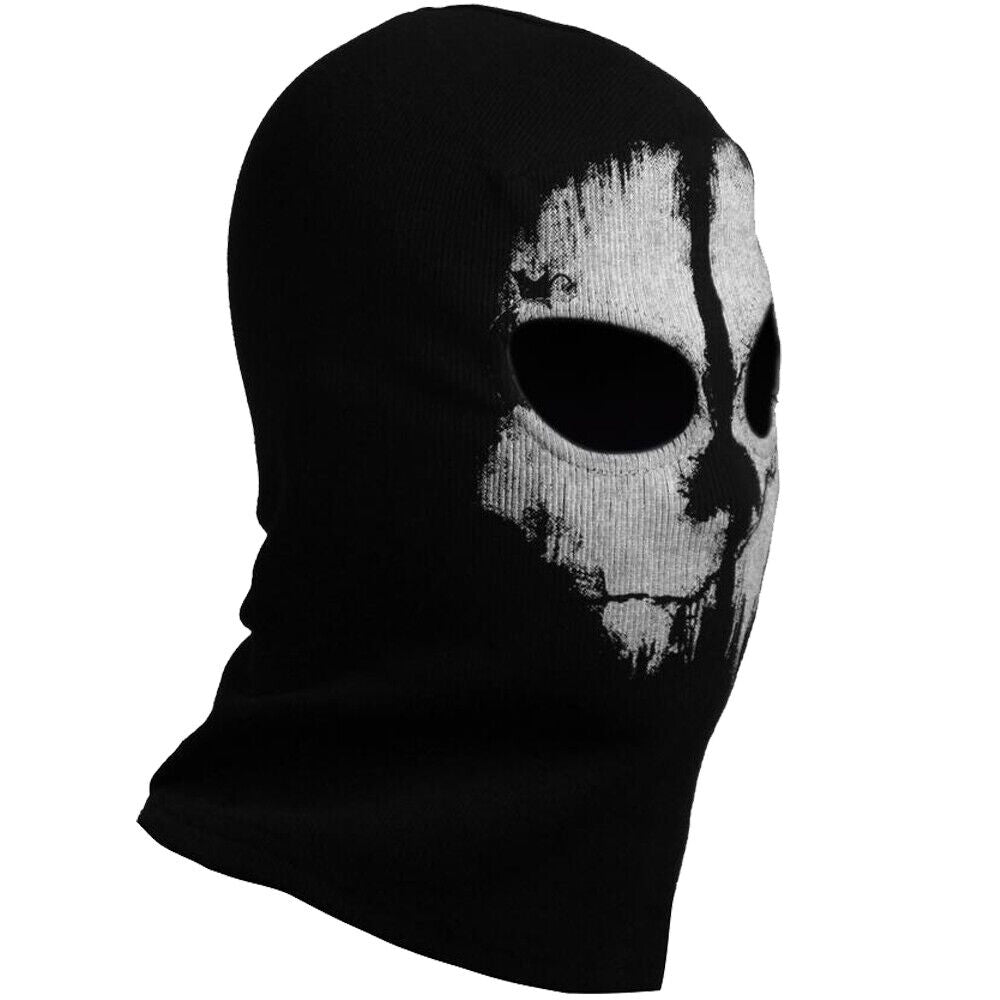 Motorcycle Game Balaclava Hood Ghost Skull Full Face Cover CS Halloween Mask US