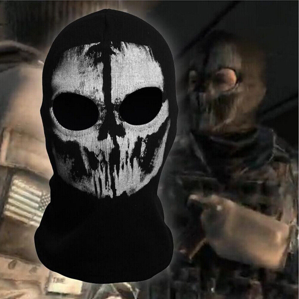 Motorcycle Game Balaclava Hood Ghost Skull Full Face Cover CS Halloween Mask US