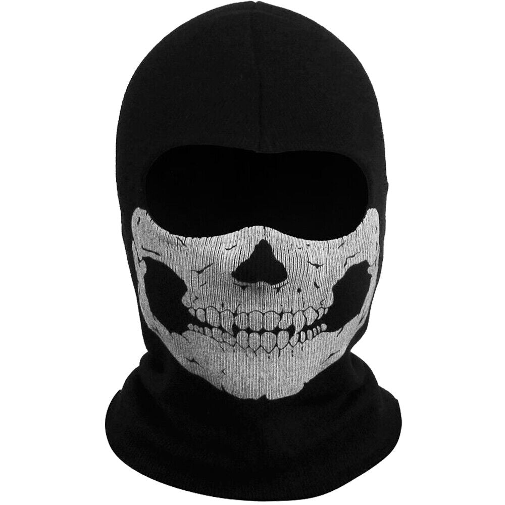 Motorcycle Game Balaclava Hood Ghost Skull Full Face Cover CS Halloween Mask US